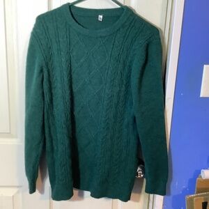 Women’s Green Knit pullover sweater Size S